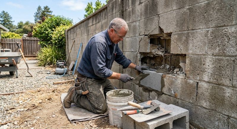 Block Wall Repair in Mckinney, TX