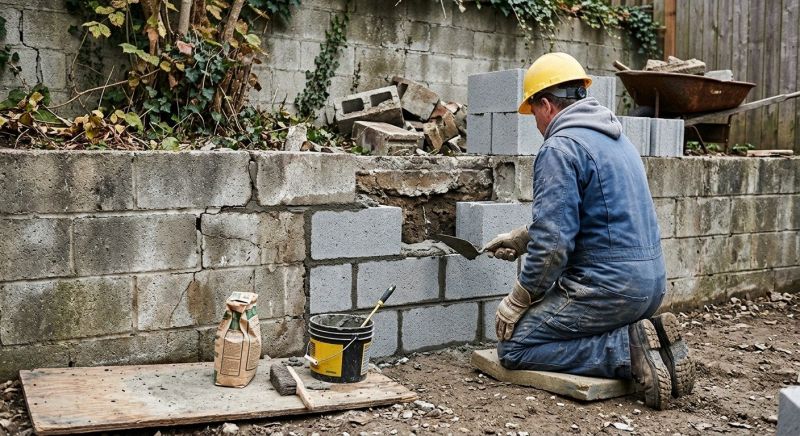 Block Wall Repair in Plano, TX