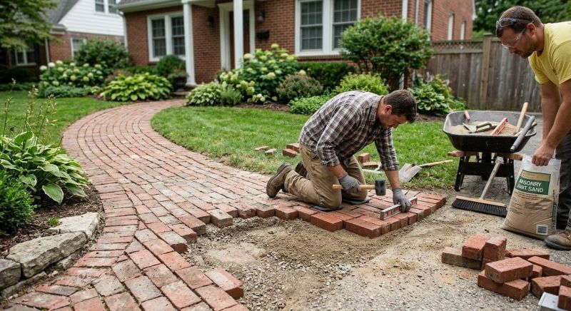 Brick Flatwork Repair in Blue Ridge, TX
