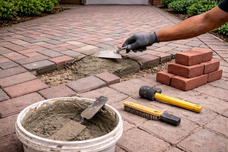 Brick Flatwork Repair in Coppell, TX