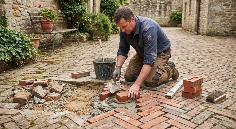 Brick Flatwork Repair in Nevada, TX