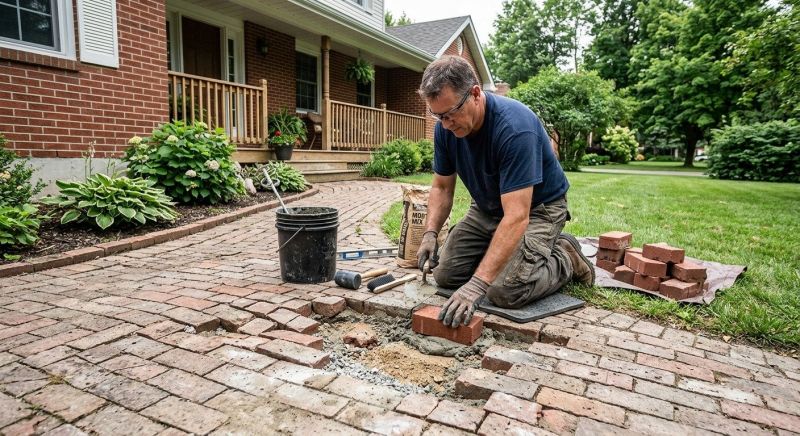 Brick Flatwork Repair in Nevada, TX