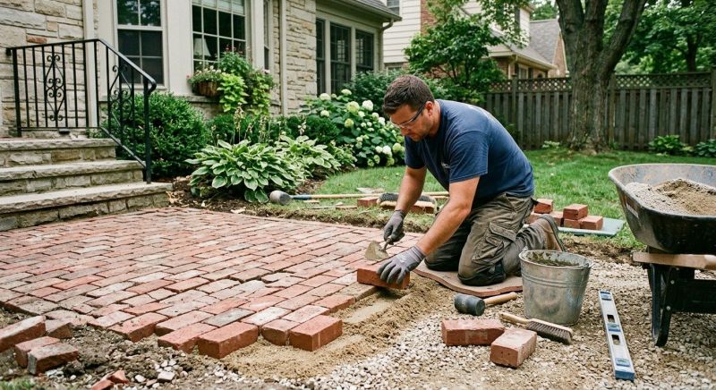 Brick Flatwork Repair in Nevada, TX