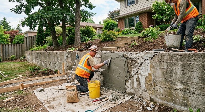 Brick Retaining Wall Repair in Mckinney, TX
