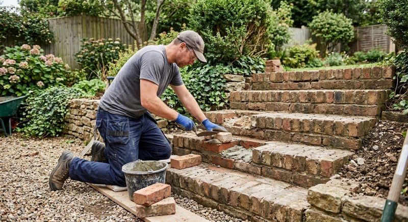 Brick Stairs Repair in Lewisville, TX