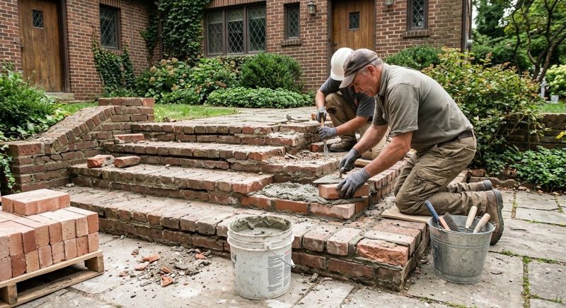 Brick Stairs Repair in The Colony, TX