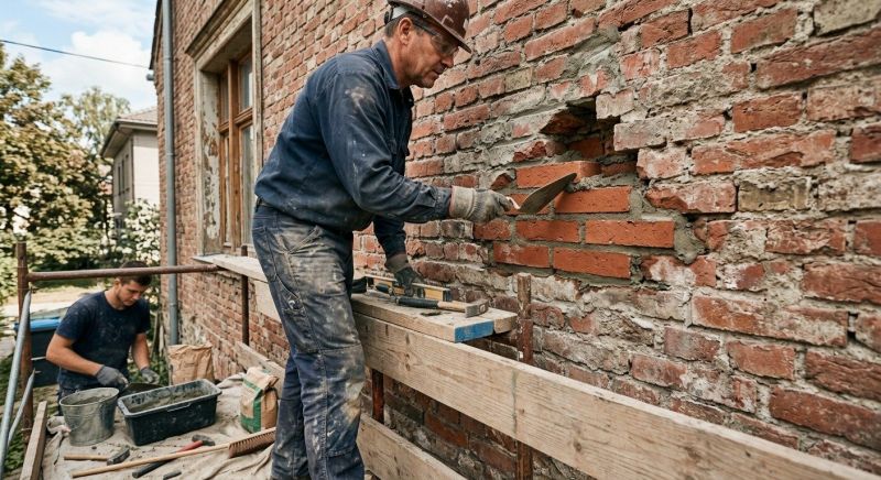 Brick Wall Repair in Celina, TX
