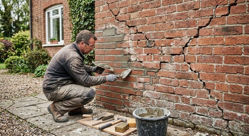 Brick Wall Repair in Farmersville, TX