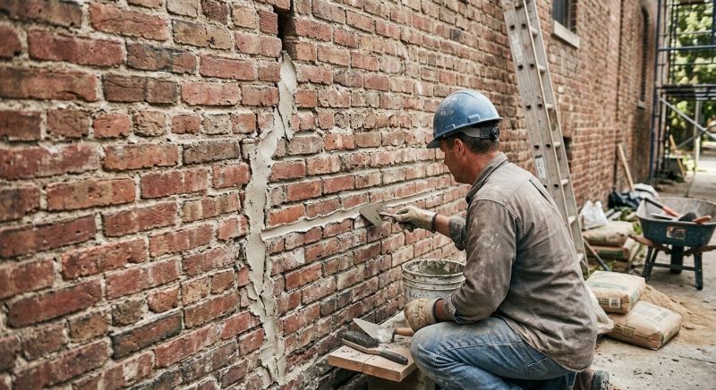 Brick Wall Repair in Mckinney, TX