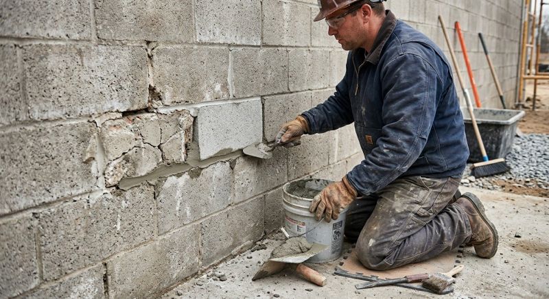 Cinder Block Repair in Mckinney, TX