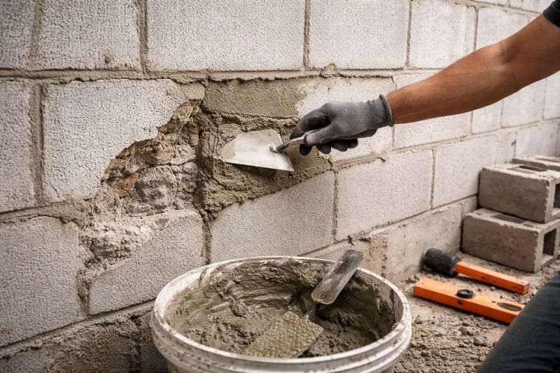 Cinder Block Wall Repair in Prosper, TX