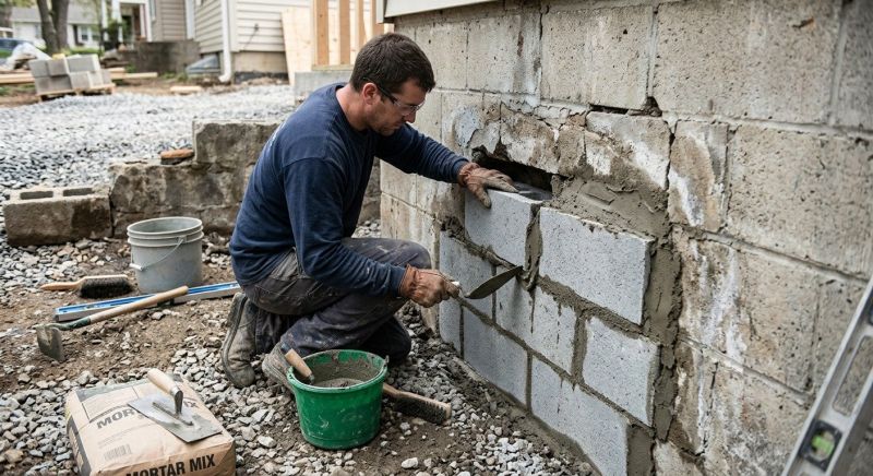 Concrete Block Repair in Mckinney, TX
