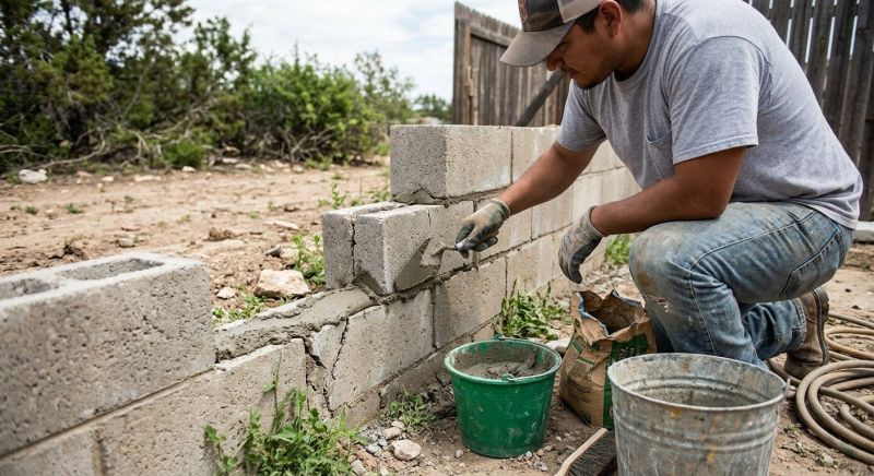 Concrete Block Wall Repair in Mckinney, TX