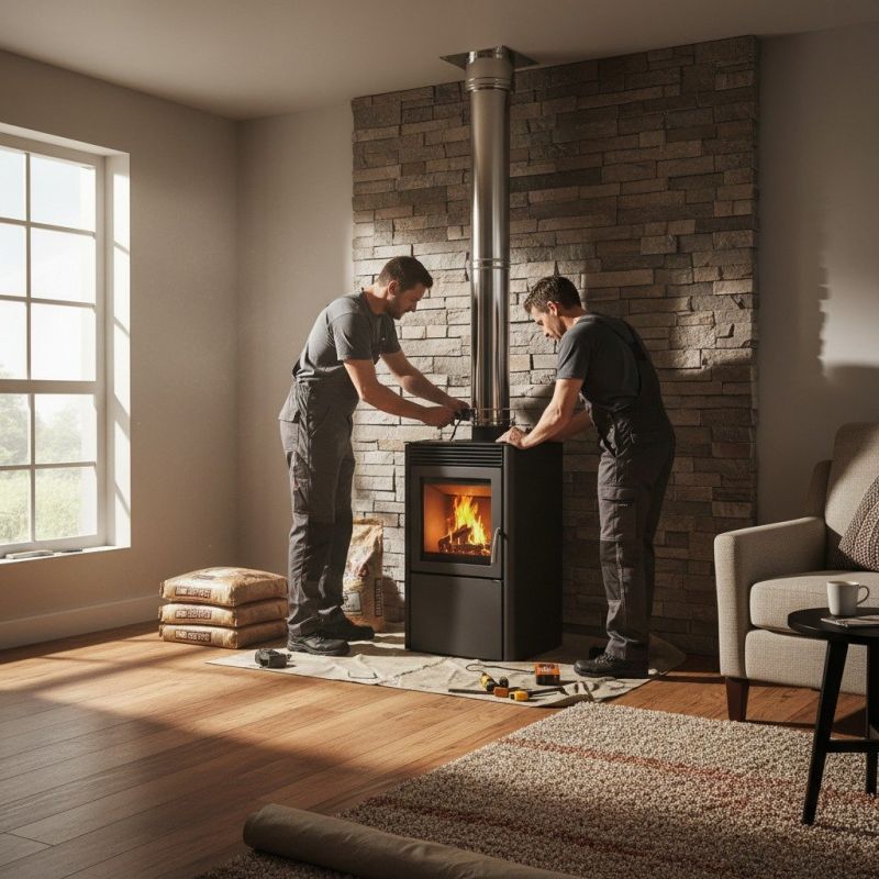 Stone Chimney Installation in Aubrey, TX