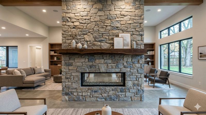 Stone Chimney Installation in Plano, TX