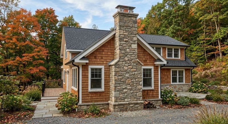 Stone Chimney Installation in Rockwall County, TX