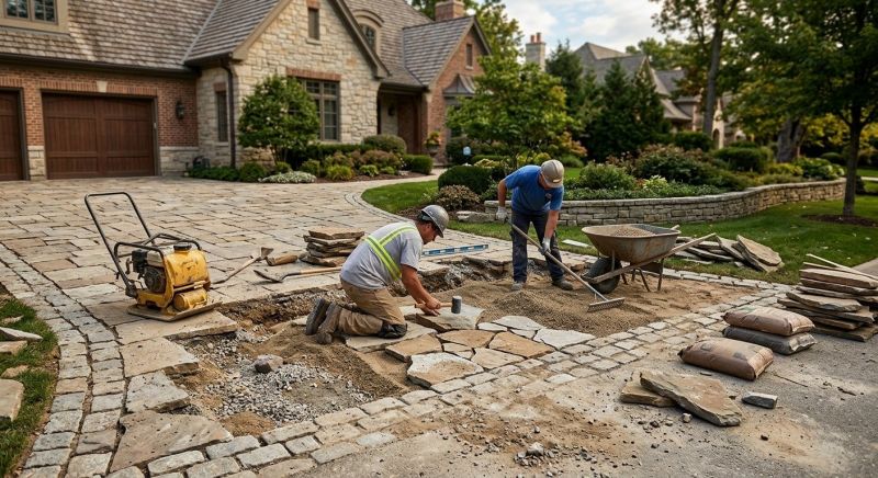 Stone Driveway Repair in Mckinney, TX