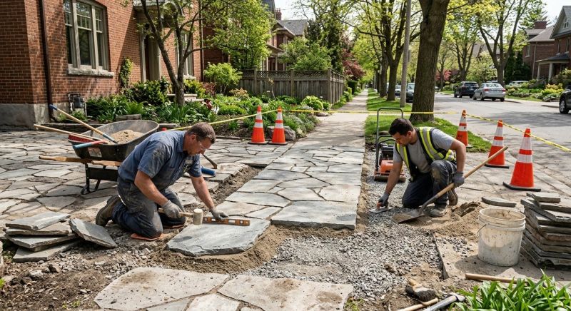 Stone Walkway Repair in Mckinney, TX