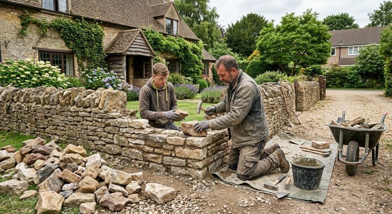 Stone Wall Repair in Frisco, TX